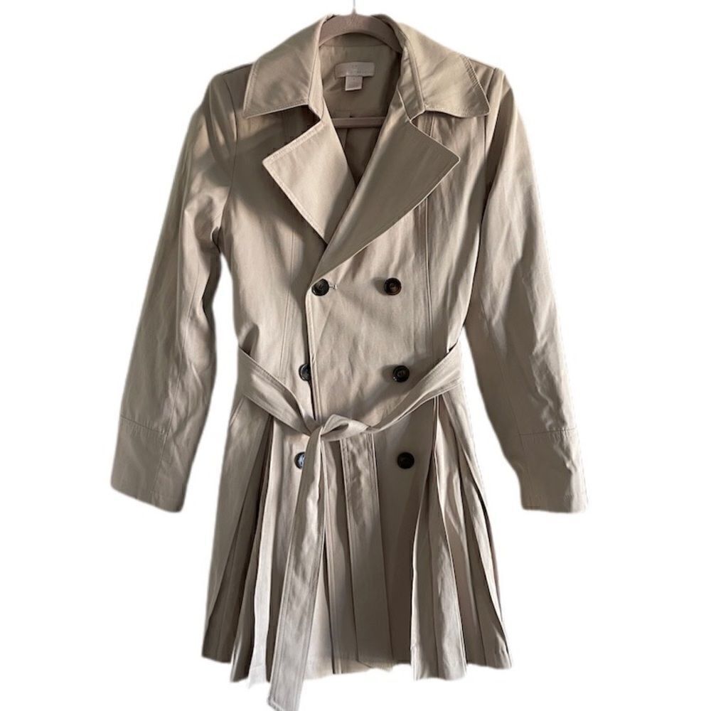 Rachel Parcell Stone Notch Collar Belted Coat